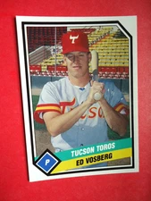 Ed Vosberg - 1989 CMC Minors Baseball card #6 - Tucson Toros - pitcher