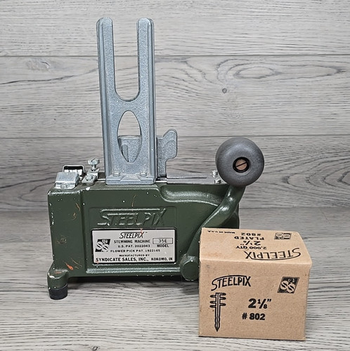 SteelPix Professional Stemming Machine 35E Florist Tool Heavy Duty w/ Picks Used