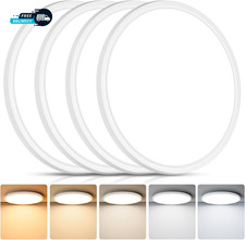 4Pack LED Flush Mount Ceiling Light Fixture 12 Inch 24W Super Slim 0.67 Inch