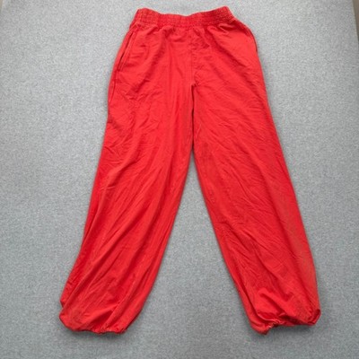 FP Movement Joggers Womens Medium Athleisure Red Cuffed Relaxed Sweatpants