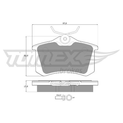 Satz Bremsbeläge Bremsklötze hinten für Citroen C3 2 SC 3 SX 2C 2R C4 | 26202