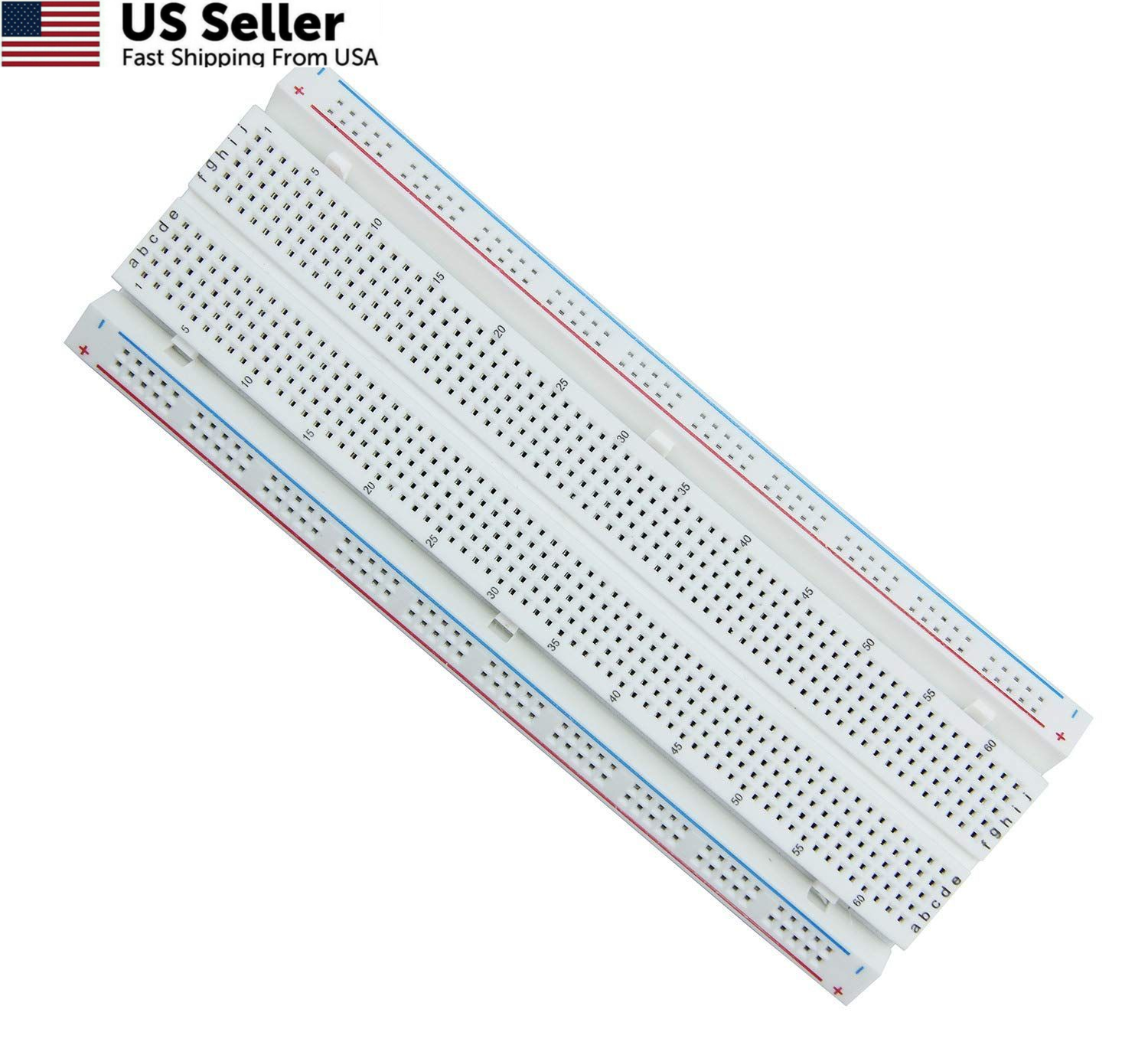 MCIGICM 10pcs Breadboard 830 Point Solderless Prototype PCB Board Kit ...