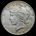 1928-S Peace Dollar  90% Silver $1 U.S Coin XF #P57