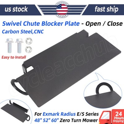 Swivel Chute Blocker Plate For Exmark Radius E/S Series 48'' 52'' 60'' Mower Steel