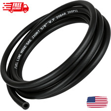 10 Feet Nbr Fuel Line Hose Black Nylon Steel Oil Gas Fuel Line Hose 38 Inch
