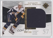 2009 Upper Deck Ultimate Collection Debut Threads 98/200 Tyler Myers #UDT-TM 2d8