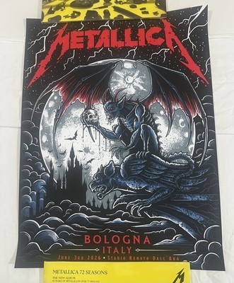 METALLICA - Bologna, Italy - 30-5-2026 - Pop Up Poster Numbered Plus Fan Card