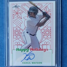 Leaf 2023 Holiday Packs Kahlil Watson Auto Happy Holidays #BA-KW1