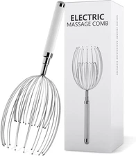 Head Massager Scalp, Electric Scalp Massager with 20 Metal Fingers – Head Scratc