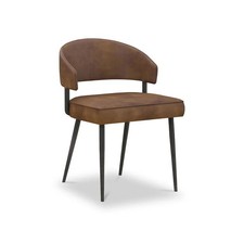 Roseland Furniture Torcello Faux Leather Dining Chair - Set of 2 RRP £240