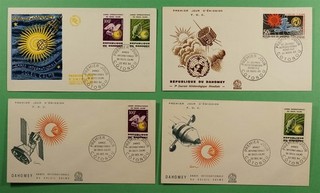 DR WHO 1960s DAHOMEY 4 FDC SPACE R79505