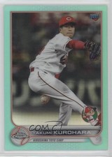 2022 Chrome NPB Nippon Professional Baseball Aqua Refractor Takumi Kurohara 02dt