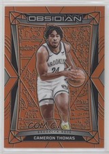 2023-24 Panini Obsidian Electric Etch Orange Flood 47/99 Cameron Thomas #181 5b1