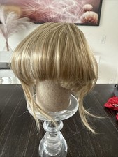 Neat Bangs Clip in on Fringe Hair Extensions Thick Thin As Human Front Hairpiece