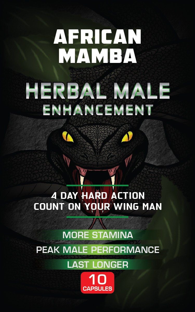 African Mamba Male Enhancement Supplement for Men | Natural Energy Support 10ct