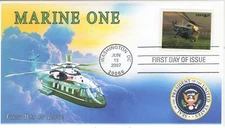 AO-4145–4, 2007, Marine One, First Day Cover, $16.25, SC 4145, Add On Cachet, St
