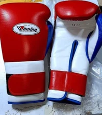 Real Leather Boxing Gloves Fight Punching Bag MMA Muay Thai Sparring Kickboxing