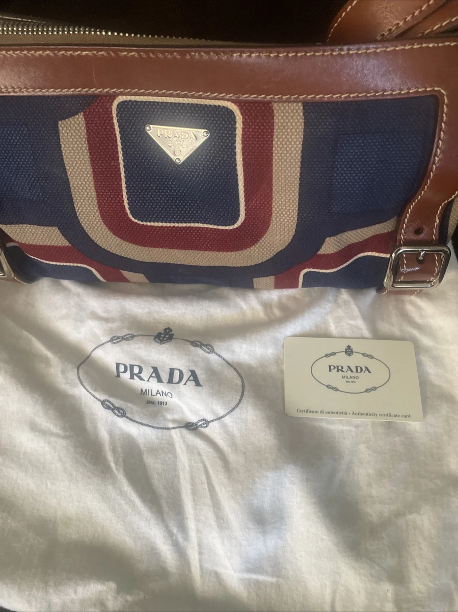 prada milano dal 1913 Hand Bag With Authenticity Certificate Card