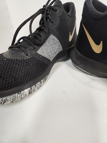 Nike Air Precision II Men's Size 10.5 Black Gold #AA7069-090 Basketball Shoes - Picture 12 of 17