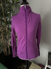 LULULEMON Jacket Size 4 women Purple Jacket Yoga Thumb holes