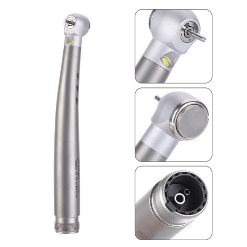 Pieza de mano dental LED de fibra óptica de alta velocidad 2/4 orificios 4 pulsadores de pulverización de agua - Imagen 20 de 22