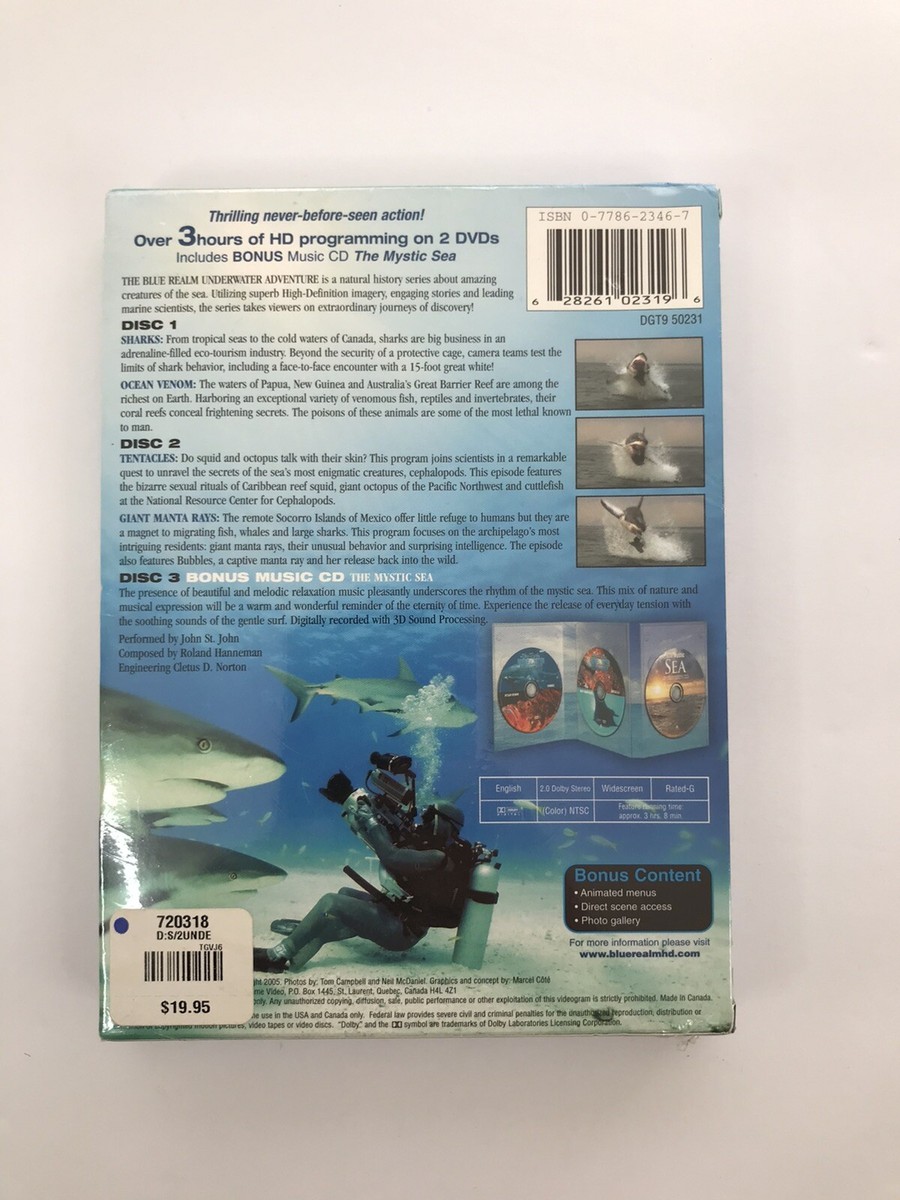 The Blue Realm - Underwater Adventure (DVD, 2005, 2-Disc Set, with