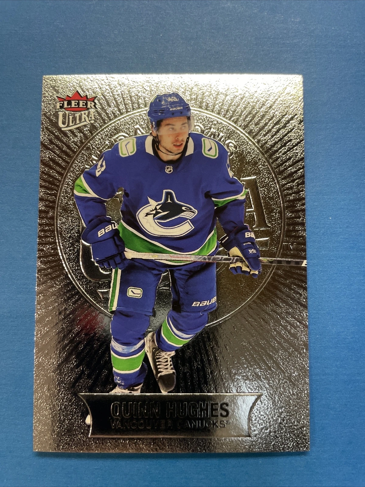 2021-22 Upper Deck Fleer Ultra Medallions Quinn Hughes #M-37