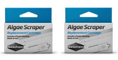 SEACHEM ALGAE SCRAPER REPLACEMENT CARTRIDGES  for AQUARIUMS  2X