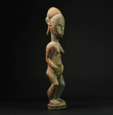 African Hakan Tribe Sculpture - Unique Wooden Art Ethnic Decor Gift -G2107