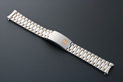 RARE OEM TUTONE 18MM Omega 1569/841 Seamaster Watch Bracelet Steel