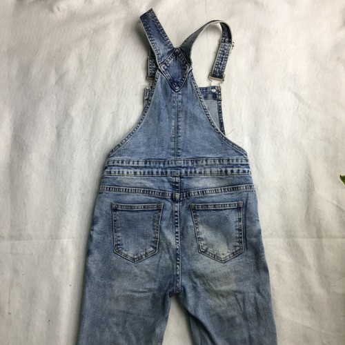 Urban Girls Size 10 Distress Denim Overall Jeans Skinny legs - Picture 5 of 8