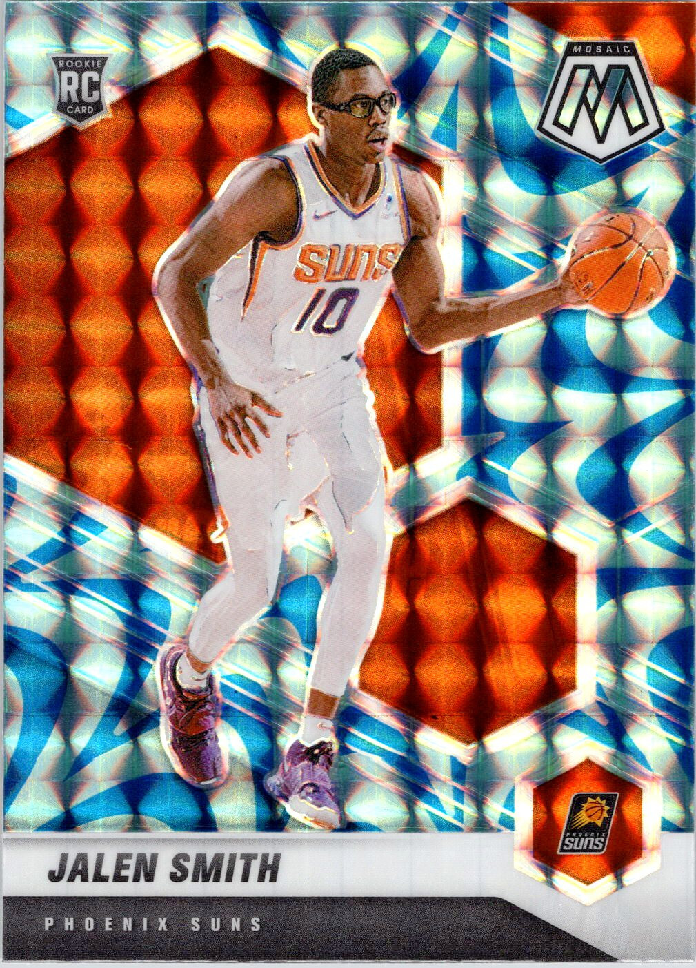 2020-21 Panini Mosaic Blue Reactive Prizm #228 Jalen Smith RC Rookie