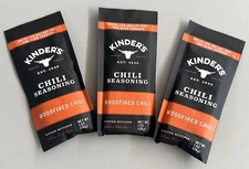 Kinder's Woodfired Chili Packet - Lot of 3, Expiration Date: 2/27/2027