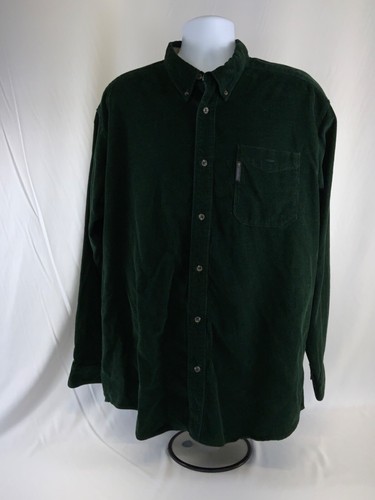 EUC COLUMBIA XL Mens Pinwale Corduroy Shirt Casual Shirt Green