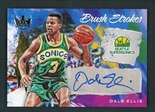 2022-23 DALE ELLIS 54/75 AUTO PANINI COURT KINGS BRUSH STROKES AUTOGRAPHS
