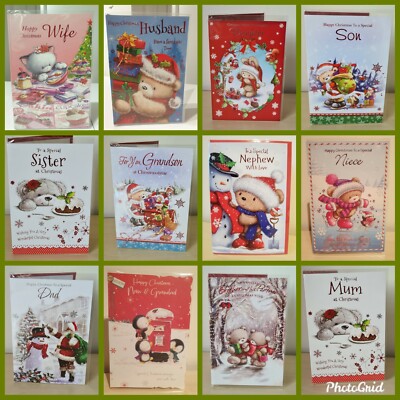 Süße Familien Weihnachtskarten
