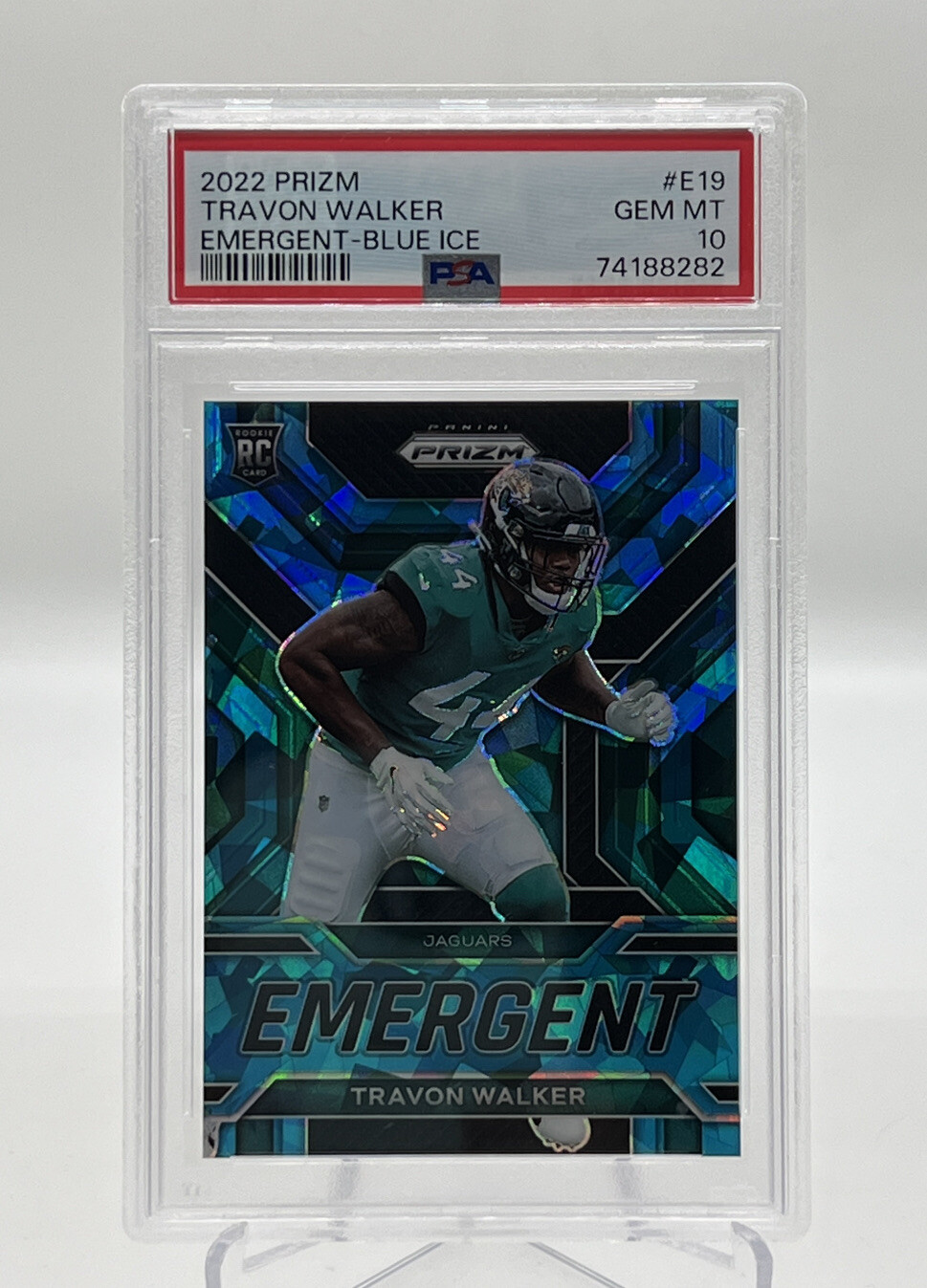 Travon Walker Panini Prizm Emergent #E19 Blue Ice