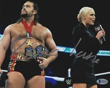 Rusev & Lana Signed 8x10 Photo BAS Beckett COA WWE Wrestling Picture Autograph 1