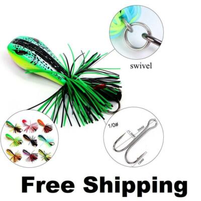 Jumping Frog Lure  Lure 90mm 10g Double Strong Jump Price Hook Low Z6B3