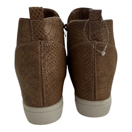 OUTWOODS Women's Sneakers Shade of brown Snake Hide Wedge Size 9 - Picture 6 of 7
