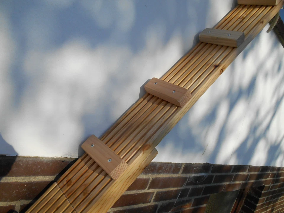 Sehr stabile Katzenleiter / Katzentreppe aus Douglasie Holz, wetterfest (514a) - Bild 2 von 2