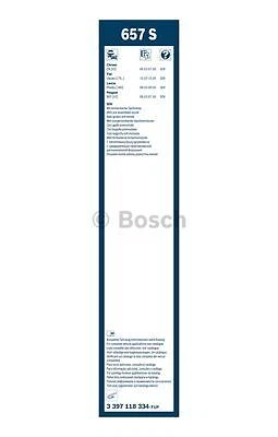 Fits Citroen C8 Peugeot 807 Fiat Ulysse Windscreen Wiper Blade Front Bosch - Picture 4 of 8