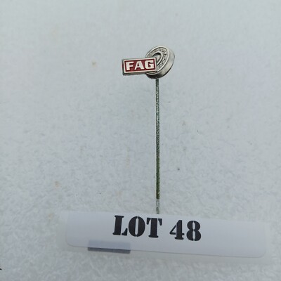 Vintage FAG Germany Ball Bearings Company Producer Manufacturer Pin 1/1 LOT 48