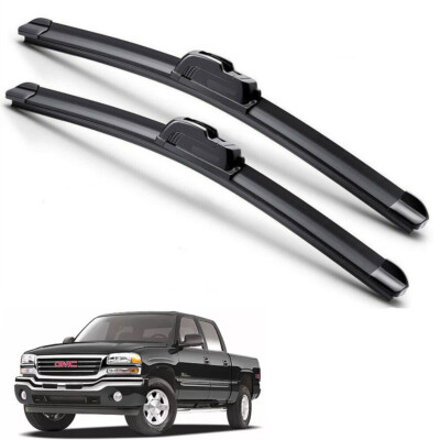 For 1999-2006 Chevy Silverado GMC Sierra Windshield Wiper Blade Hybrid Silicone