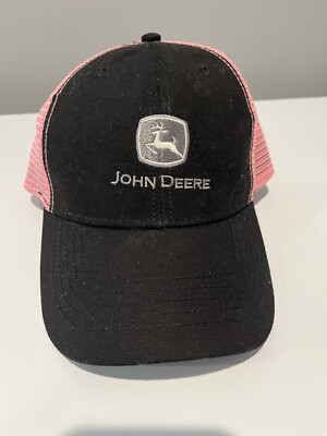 Elude Evolve Pink & Black Adjustable John Deer Mesh Cap 