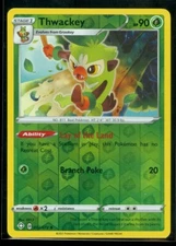 Pokemon THWACKEY 012/072 Shining Fates - Rev Holo - - MINT