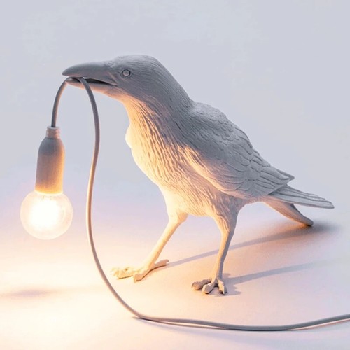 Crow Wall Lamp, Raven Table Lamp Night Light Bedroom Bedside Living Room Lamp - Picture 18 of 22