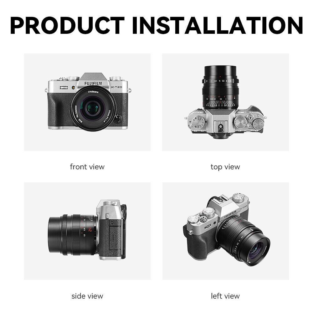 7artisans 24mm F1.4 APS-C Manual Focus Prime Camera Lens for