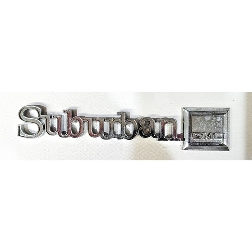 Vintage Chevy Suburban Car Emblem