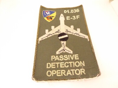 PATCH / AUFNÄHER - ABZEICHEN - US USAF AIR FORCE - BOEING E-3F SENTRY - OPERATOR 1